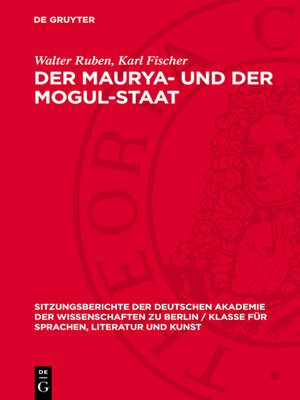 cover image of Der Maurya- und der Mogul-Staat